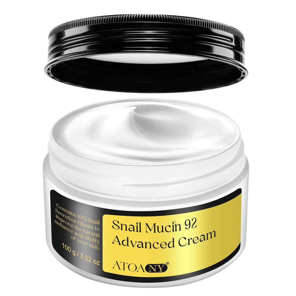 Acorn + Oak Snail Mucin 92% Face Moisturizer | Hydrating Cream for Dry & Sensitive Skin | 3.52oz